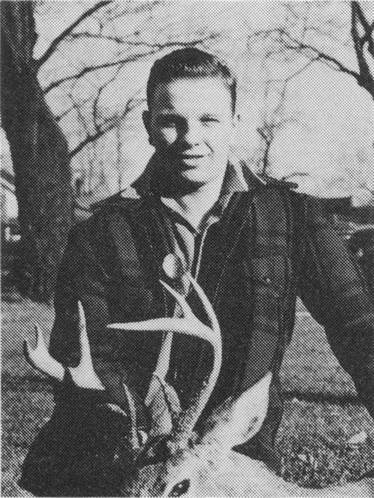 Wayne with his deer